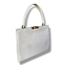 Load image into Gallery viewer, Vintage Comtesse White Lizard Skin Handbag
