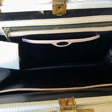 Load image into Gallery viewer, Vintage Comtesse White Lizard Skin Handbag
