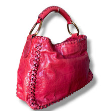 Load image into Gallery viewer, Sazaby Croc-Embossed Leather Handbag
