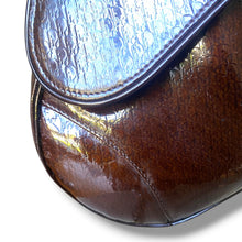 Load image into Gallery viewer, Vintage Christian Dior Diorissimo Patent Saddle Bag – John Galliano Era
