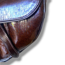 Load image into Gallery viewer, Vintage Christian Dior Diorissimo Patent Saddle Bag – John Galliano Era
