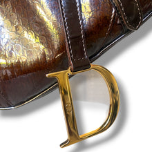 Load image into Gallery viewer, Vintage Christian Dior Diorissimo Patent Saddle Bag – John Galliano Era
