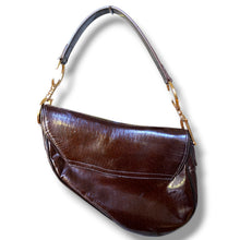 Load image into Gallery viewer, Vintage Christian Dior Diorissimo Patent Saddle Bag – John Galliano Era
