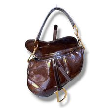 Load image into Gallery viewer, Vintage Christian Dior Diorissimo Patent Saddle Bag – John Galliano Era
