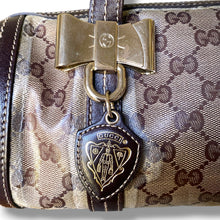 Load image into Gallery viewer, Vintage Gucci Hysteria GG Crystal Canvas Boston Bag
