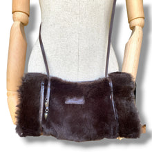 Load image into Gallery viewer, Vintage Longchamp Rabbit Fur Shoulder Bag – Made in France
