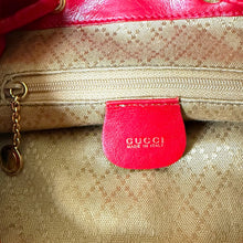 Load image into Gallery viewer, Vintage Gucci Bamboo Leather Backpack – Red
