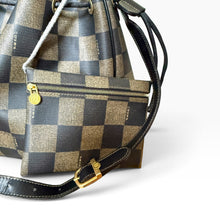 Load image into Gallery viewer, Vintage Fendi Pequin Stripe Bucket Bag with Matching Pouch
