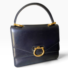 Load image into Gallery viewer, Vintage Céline Black Leather Double Flap Handbag – Circa 1990
