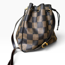 Load image into Gallery viewer, Vintage Fendi Pequin Stripe Bucket Bag with Matching Pouch
