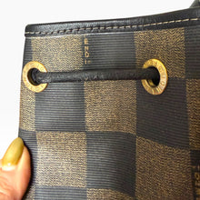 Load image into Gallery viewer, Vintage Fendi Pequin Stripe Bucket Bag with Matching Pouch
