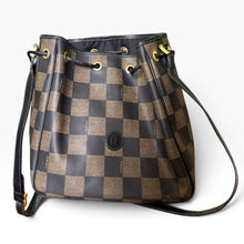 Load image into Gallery viewer, Vintage Fendi Pequin Stripe Bucket Bag with Matching Pouch
