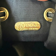 Load image into Gallery viewer, Vintage Fendi Pequin Stripe Bucket Bag with Matching Pouch
