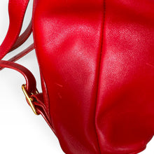 Load image into Gallery viewer, Vintage Gucci Bamboo Leather Backpack – Red
