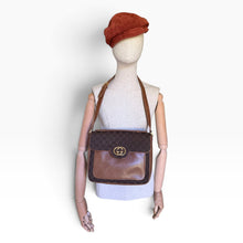 Load image into Gallery viewer, Vintage Gucci GG Monogram Shoulder Bag – Brown
