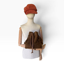 Load image into Gallery viewer, Rare Vintage Chanel Brown Suede Bucket Bag with Matching Pouch
