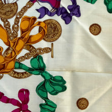 Load image into Gallery viewer, Celine Paris Cotton Chain &amp; Ribbon Scarf

