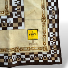 Load image into Gallery viewer, Vintage Fendi Logo Cotton Scarf
