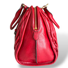 Load image into Gallery viewer, Coach Nikita Gathered Leather Satchel in Red, Late 2000s
