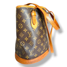 Load image into Gallery viewer, Louis Vuitton Monogram Petit Bucket PM with Original Pochette
