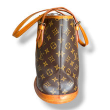 Load image into Gallery viewer, Louis Vuitton Monogram Petit Bucket PM with Original Pochette
