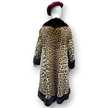 Load image into Gallery viewer, Vintage Leopard Fur Coat with Mink Trim by Koseff’s of Johannesburg
