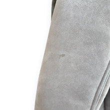 Load image into Gallery viewer, Vintage Taupe Sheepskin Suede Coat with Oversized Fur Hood
