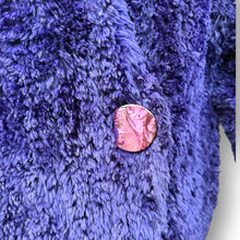 Load image into Gallery viewer, Vintage Paula Lishman Handwoven Purple Fur Coat – Handmade in Canada
