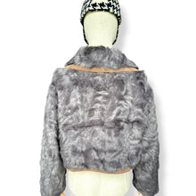 Load image into Gallery viewer, Italian Grey Mink Fur &amp; Cashmere Jacket
