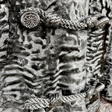 Load image into Gallery viewer, Vintage Swakara Lamb Boxy Cropped Jacket with Chinese Frog Closures
