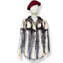 Load image into Gallery viewer, Vintage Patterned Fox Fur Coat
