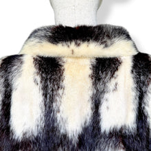 Load image into Gallery viewer, Vintage Patterned Fox Fur Coat
