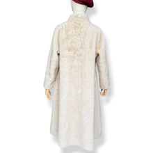 Load image into Gallery viewer, Vintage Cream Mink &amp; Cashmere Pearl-Embellished Coat – New With Tags
