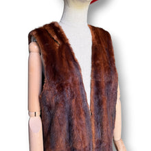 Load image into Gallery viewer, Vintage Extra Length Fur Gilet
