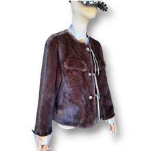 Load image into Gallery viewer, Dead Stock Mink &amp; Cashmere Jacket with Mandarin Trim
