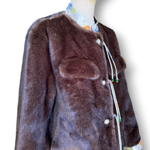 Load image into Gallery viewer, Dead Stock Mink &amp; Cashmere Jacket with Mandarin Trim
