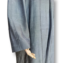 Load image into Gallery viewer, Vintage Silver Grey Coat with Removable Fur Lining &amp; Sheepskin Collar
