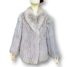 Load image into Gallery viewer, Vintage Rose-Tinted Fox Fur Coat
