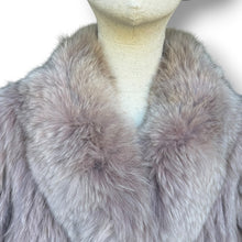 Load image into Gallery viewer, Vintage Rose-Tinted Fox Fur Coat

