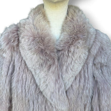 Load image into Gallery viewer, Vintage Rose-Tinted Fox Fur Coat
