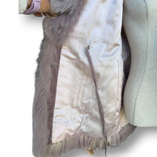 Load image into Gallery viewer, Vintage Rose-Tinted Fox Fur Coat
