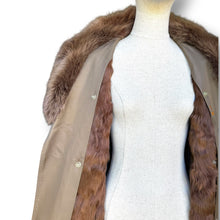Load image into Gallery viewer, Kanebo Silk Pure Silk Coat with Fur Collar
