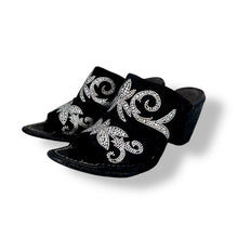Load image into Gallery viewer, Fiorentini + Baker Rhinestone Western Mules, UK 6
