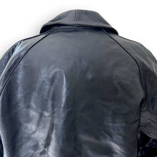 Load image into Gallery viewer, Mens Black Leather Over Coat
