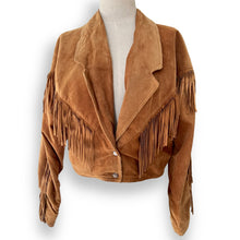 Load image into Gallery viewer, Super Cute Vintage Tasselled Suede Jacket
