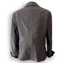 Load image into Gallery viewer, Gorgeous Chocolate Brown Leather Blazer
