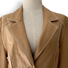 Load image into Gallery viewer, Stunning Vintage Tan Leather Blazer

