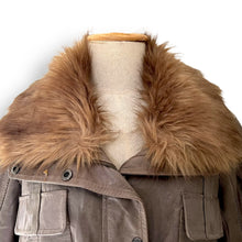 Load image into Gallery viewer, My Fave!! A Beautiful Milky Chocolate Coat with Fur Collar
