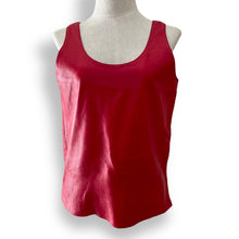 Load image into Gallery viewer, Vintage Red Leather Tank Top
