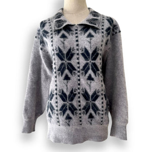 Stunning Vintage Alpaca Fair Isle Pullover